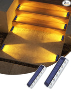 Sleek Solar Yard Lights 2-Pack, LED