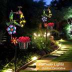 Solar Path Lights, Outdoor Walkway LED