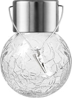 Solar Globe Lanterns 12-Pack, Porch Hanging LED Decor