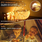 24-Pack 7ft Christmas LED String Lights, Waterproof Timer Lights