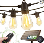 102ft String Lights for Porch, Waterproof LED