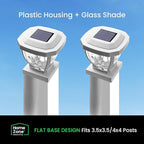Solar Post Cap Lights, White Waterproof