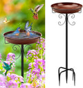 Classic Bird Bath & Feeder, Outdoor Metal