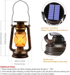Solar Hanging Lanterns 2-Pack, Outdoor Hanging LED Decor