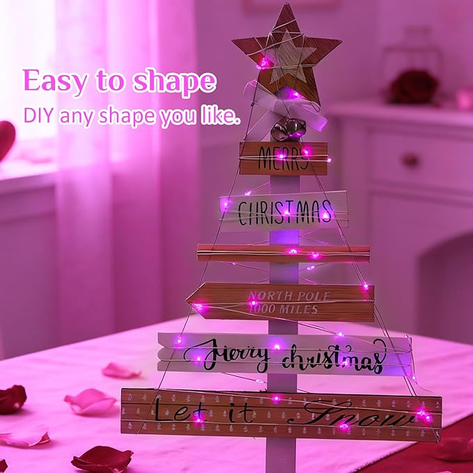 Christmas Fairy Lights 6-Pack, 16ft 50 LED Battery Twinkle Lights