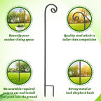Heavy-Duty Shepherd's Hooks 24-Pack, 48" Garden