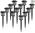 12-Pack Solar Pathway Lights, Waterproof LED Yard Lights