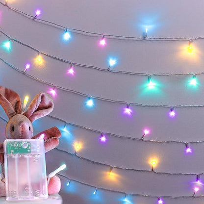 Outdoor String Lights, 8ft Waterproof LED