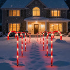 Solar Yard Path Lights 12-Pack, Waterproof