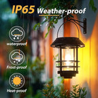 Hanging Solar Hanging Lanterns 2-Pack, Decorative Outdoor Decor