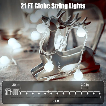 Christmas Fairy Lights, 60 LED Battery Twinkle Lights