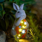 Solar Bunny Statue Light, Yard Decor