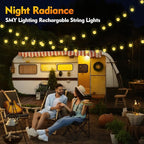 22ft Christmas LED String Lights, Waterproof Timer Lights