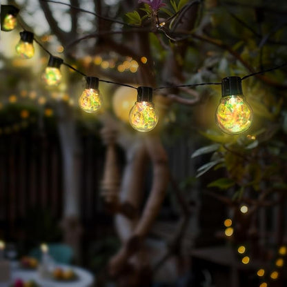 Ideaworks Solar Iridescent String Lights - 10ct Large