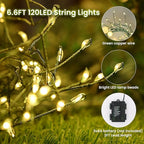 Christmas LED String Lights, Waterproof Timer Lights