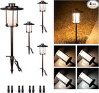 4-Pack IP65 Solar Landscape Lights for Walkway