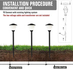 Solar Walkway Path Lights 6-Pack, IP65 Waterproof