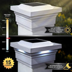 Solar Post Cap Lights, Waterproof LED