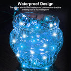 30-Pack 20 LED Christmas Twinkle Lights, 7ft Waterproof for Yard