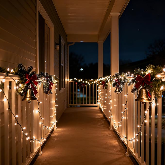 Christmas Fairy Lights, 66ft 200 LED Battery Twinkle Lights