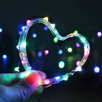 XINKAITE Waterproof LED String Lights - Fairy Starry Lights for Indoor & Outdoor DIY Decoration, Home Parties, Christmas Holiday (10FT/3Meters, Multicolor)