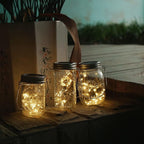 4-Pack Christmas LED String Lights, Waterproof Timer Lights