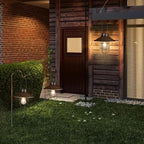 Rustic Backyard Solar Lanterns for Yard, Waterproof LED