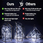 Christmas Fairy Lights, 33ft 100 LED Battery Twinkle Lights