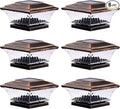 Warm White Solar Fence Post Caps, Fence LED