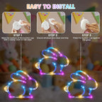 3-Pack Multicolor Backyard String Lights, Weatherproof LED