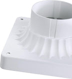 Post Light Pier Mount Adapter, 5.6" Heavy-Duty
