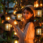 Hanging Solar Hanging Lanterns 2-Pack, Decorative Outdoor Decor