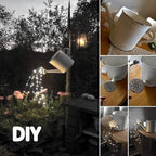Solar Watering Can Fairy Lights, 180 LED