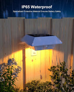 4-Pack Warm White Solar Dock Lights, Outdoor LED