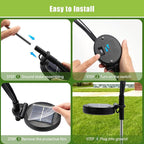 Solar Walkway Path Lights 2-Pack, Waterproof
