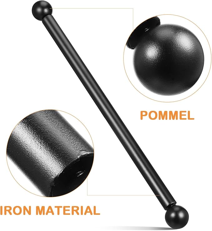 Generic Lamp Post Cross Arm Ladder Frame 16 Inch Steel Outdoor Light Pole Rod Replacement with Ball Ends for Garden and Yard Lamp Posts