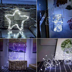 2-Pack Christmas String Lights, 39ft 100 LED Waterproof Twinkle Lights