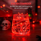 Christmas Fairy Lights 4-Pack, 1ft 50 LED Battery Twinkle Lights