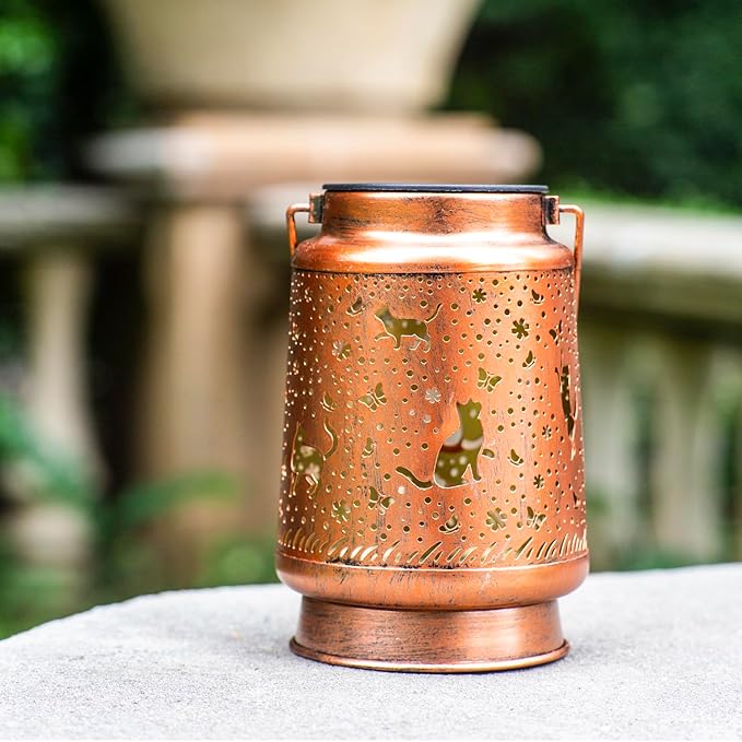 Cat Solar Lantern Set, Classic Patio Lighting