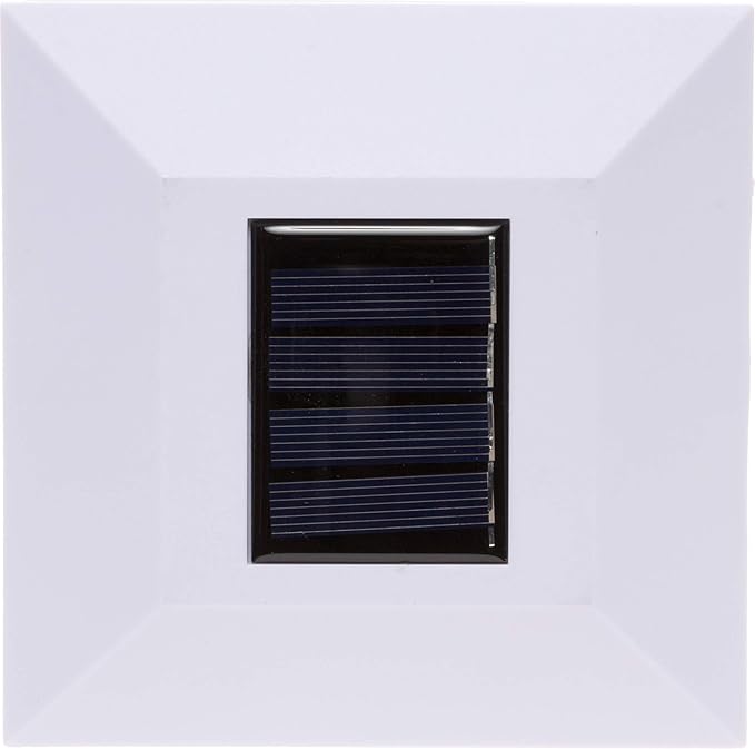 GreenLighting Modern Solar Post Cap Lights Fits 4x4 Wood, 5x5 PCV/Vinyl Outdoor Solar Powered Fence Light, Landscaping, Deck, Garden- Bright LED, Waterproof White 12 Pack