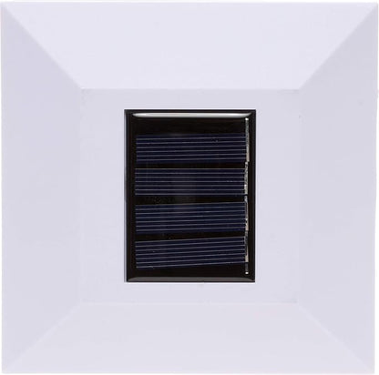GreenLighting Modern Solar Post Cap Lights Fits 4x4 Wood, 5x5 PCV/Vinyl Outdoor Solar Powered Fence Light, Landscaping, Deck, Garden- Bright LED, Waterproof White 12 Pack