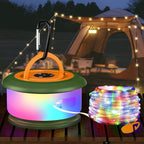 Outdoor String Lights, 8ft RGB Waterproof LED