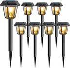 Solar Driveway Path Lights 8-Pack, Waterproof
