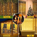 2-Pack Christmas String Lights, 300 LED Waterproof Twinkle Lights