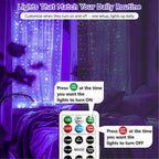 Outdoor String Lights, 8ft Waterproof LED