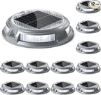 12-Pack RGB Solar Fence Lights, Outdoor LED