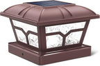 Upgraded Solar Post Cap Lights for Patio, LED