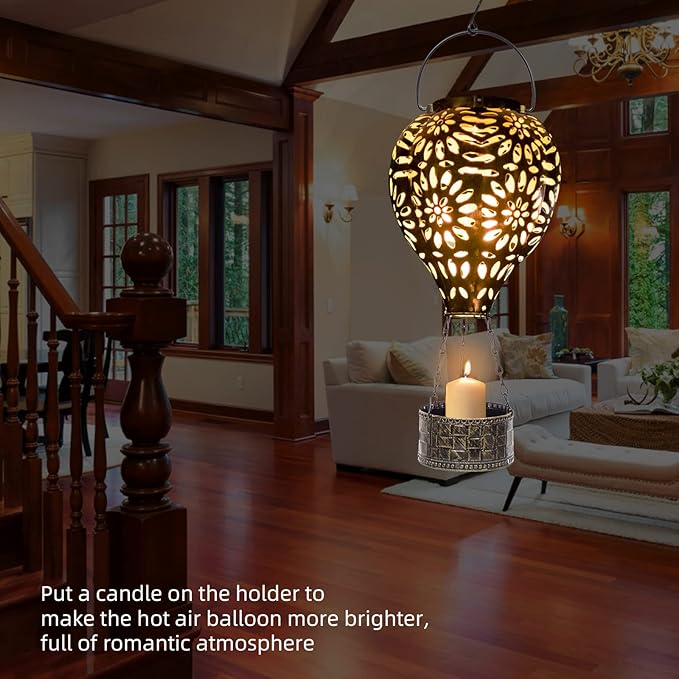 Charming Garden Solar Lanterns for Yard, Waterproof LED