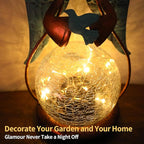 Globe Solar Lantern Set, Classic Patio Lighting