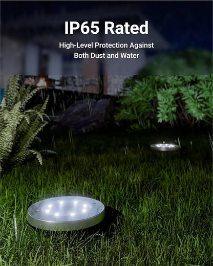 Sunco 12 Pack Solar Lights Outdoor Garden LED, Waterproof Landscape Pathway Light Fixture, Dusk to Dawn, Yard Patio Ground Lights, Deck, Cross Spike Stake, 7000K Diamond White